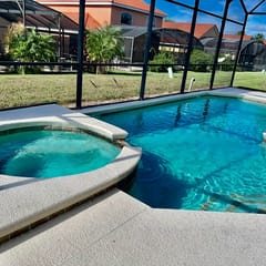Ref 37. Modern family 6 Bed Villa with pool/spa. Nr Disney