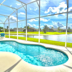 Ref 42. Stunning pool Home with Lake View. Near Disney