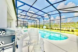 ref 807. Stunning villa, south facing pool/spa. Near Disney