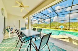 ref 807. Stunning villa, south facing pool/spa. Near Disney