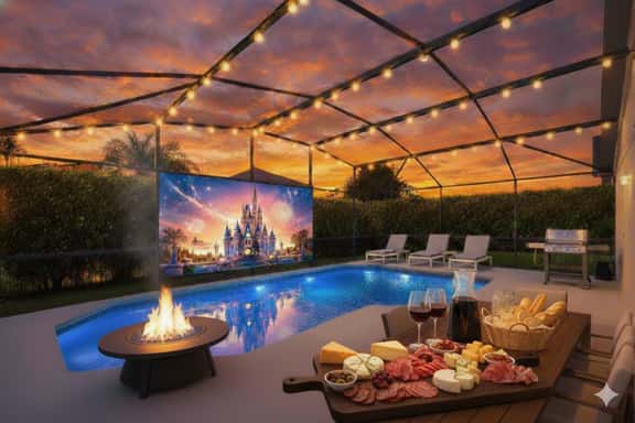 Ref 11. Lake Berkley, outdoor cinema, own pool. Near Disney - Image 1