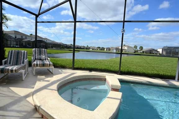Ref 26. Stunning villa with own pool. Lake view. Near Disney