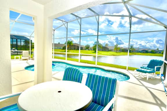 Ref 42.  Stunning pool Home with Lake View. Near Disney
