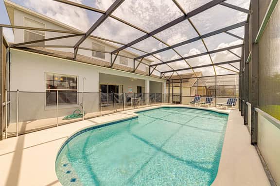 Ref 67. Stunning villa with South facing pool. Near Disney