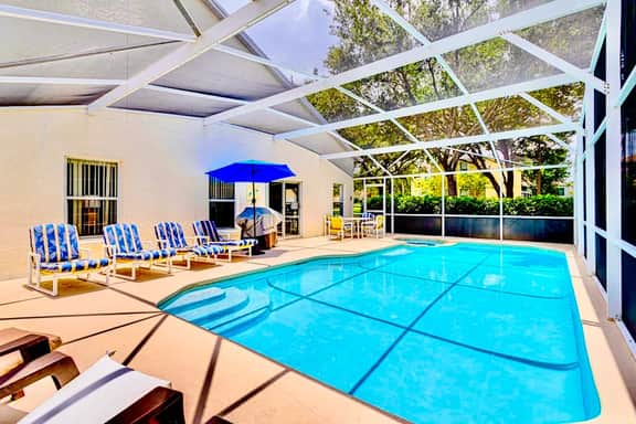 Ref 991PF. Modern villa, own pool. Pet friendly. Near Disney