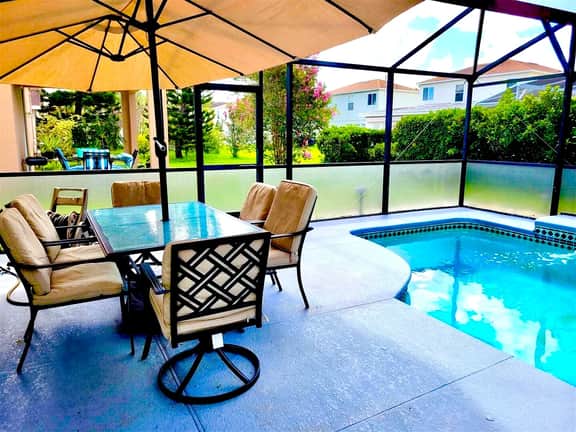 Ref 49. Stunning Villa with South facing pool, near Disney