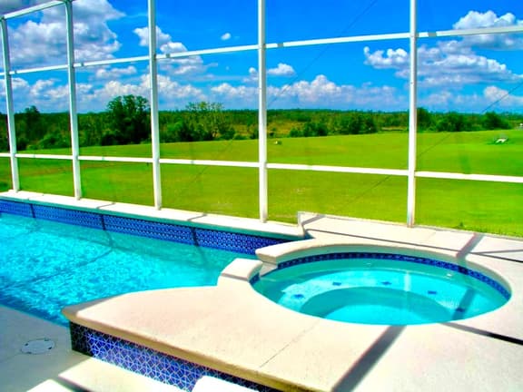 Ref 97. Villa with pool/spa conservation view. Near Disney