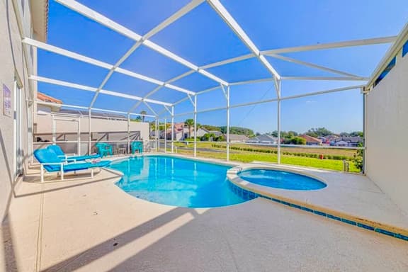ref 111. Stunning home, own pool. Gated Resort. Near Disney.